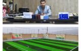 آغاز احداث زمین چمن‌ مصنوعی در دانشکده فنی امام رضا(ع) شهرستان ممسنی